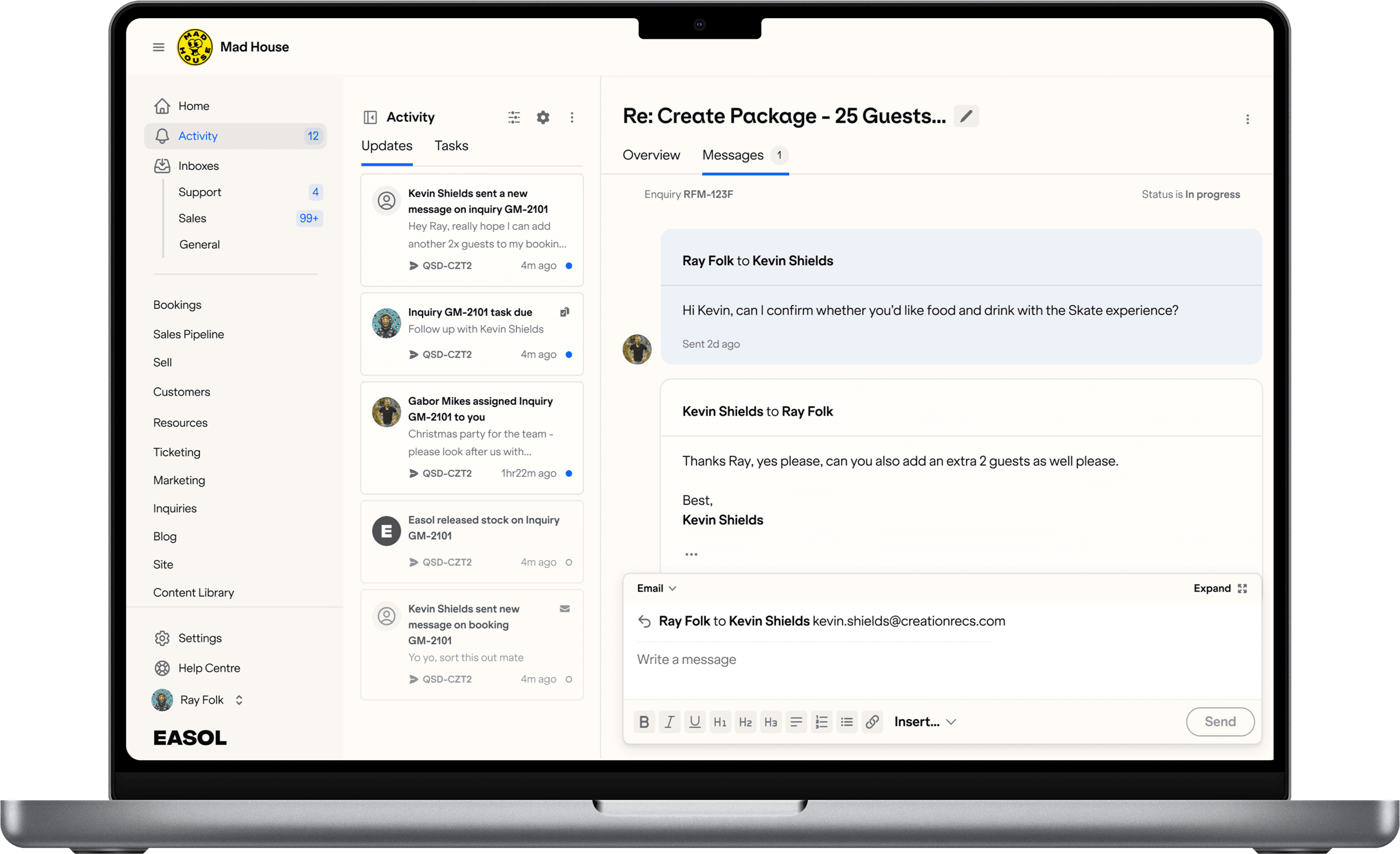 Emails & Notifications